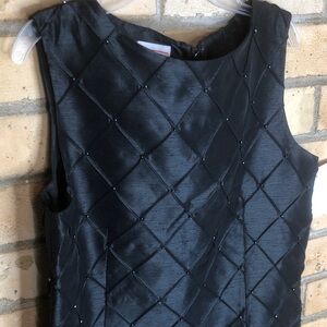 Talbots Black Quilted Dress